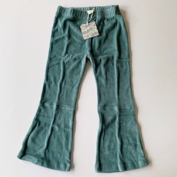 NWT Kate Quinn Seapine Velour Bell Bottom Pants 5T - Picture 1 of 6